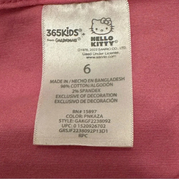 Hello Kitty Snap Button Closure Long Sleeve Denim Jacket Girl's Size 6 - Picture 5 of 9